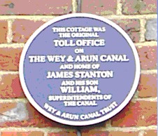 Bramley Lock Cottage Plaque 24 March 2006