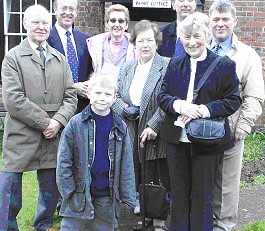 Bramley Lock Cottage STANTON family members 24 March 2006
