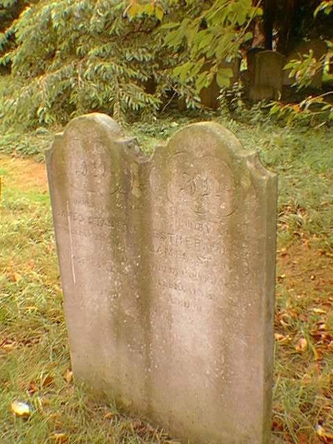 Ripley Churchyard. Grave of James and Esther STANTON