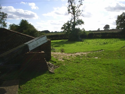 from the other bank towards the cottage location